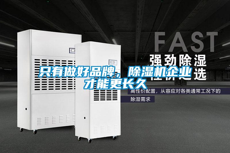 只有做好品牌,除濕機企業才能更長久
