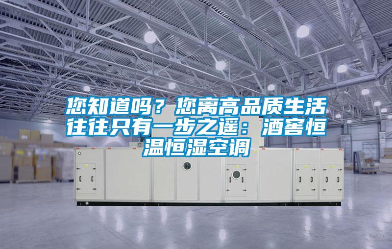 您知道嗎?您離高品質(zhì)生活往往只有一步之遙:酒窖恒溫恒濕空調(diào)