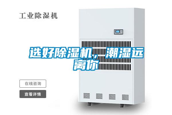 選好除濕機，潮濕遠離你