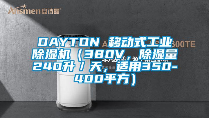 DAYTON 移動式工業除濕機（380V，除濕量240升／天，適用350-400平方）