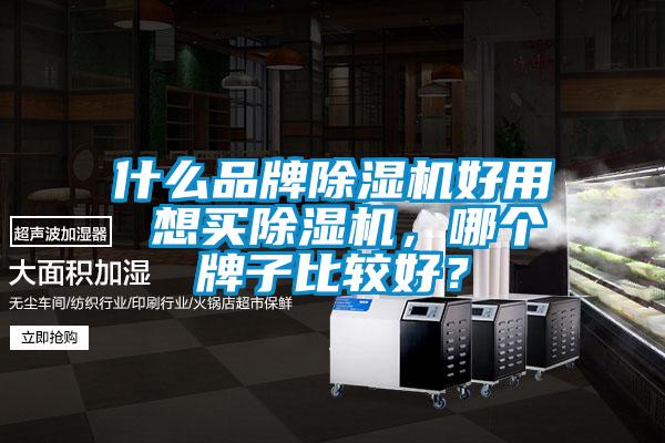 什么品牌除濕機好用 想買除濕機，哪個牌子比較好？