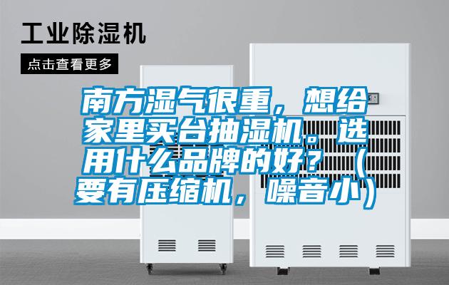 南方濕氣很重，想給家里買臺抽濕機。選用什么品牌的好？（要有壓縮機，噪音小）