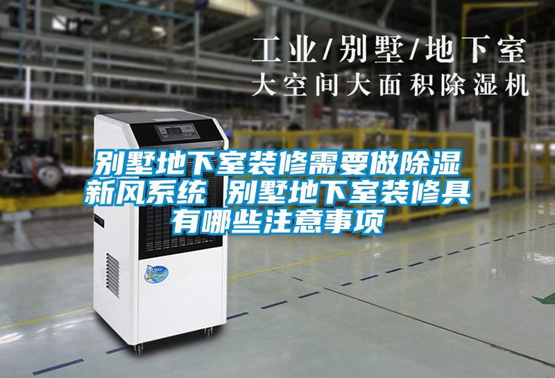 別墅地下室裝修需要做除濕新風系統 別墅地下室裝修具有哪些注意事項