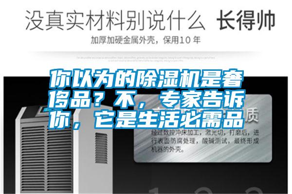 你以為的除濕機(jī)是奢侈品?不,專家告訴你,它是生活必需品