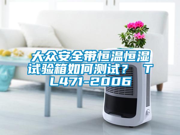 大眾安全帶恒溫恒濕試驗箱如何測試? TL471-2006