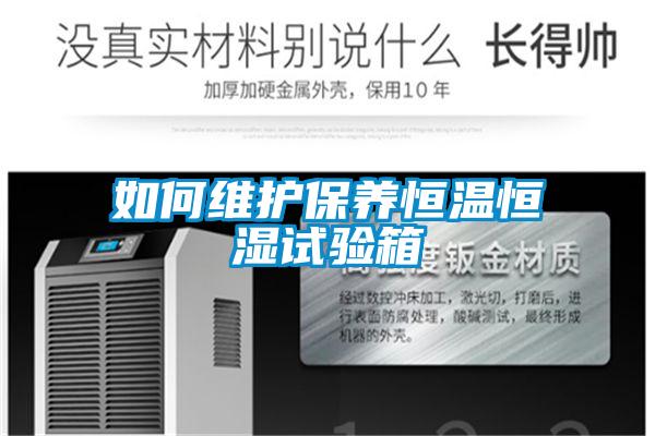 如何維護(hù)保養(yǎng)恒溫恒濕試驗箱