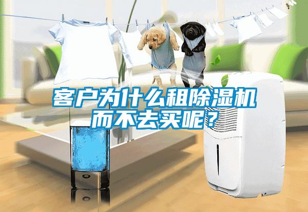 客戶為什么租除濕機(jī)而不去買呢？