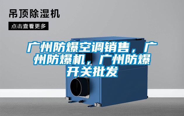 廣州防爆空調銷售,廣州防爆機,廣州防爆開關批發
