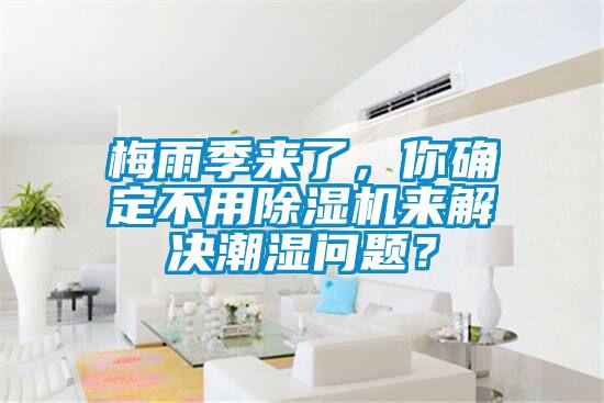 梅雨季來了,你確定不用除濕機來解決潮濕問題?