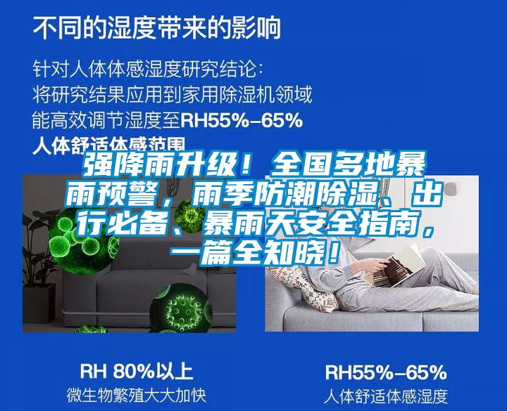 強降雨升級！全國多地暴雨預警，雨季防潮除濕、出行必備、暴雨天安全指南，一篇全知曉！