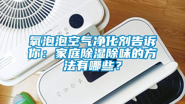 氧泡泡空氣凈化劑告訴你：家庭除濕除味的方法有哪些？