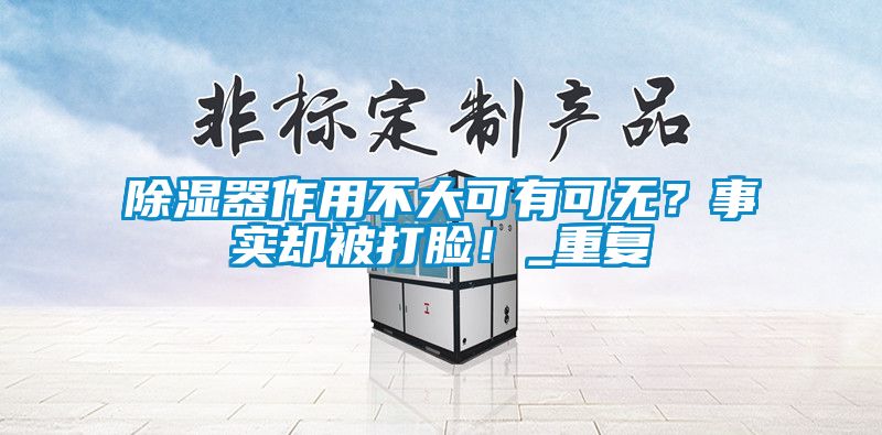 除濕器作用不大可有可無?事實(shí)卻被打臉!_重復(fù)